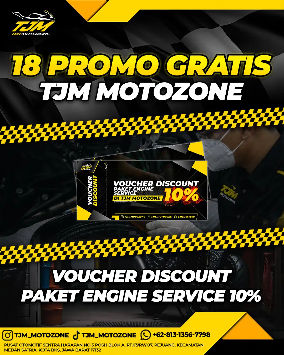 Voucher Discount Paket Engine Service 10%