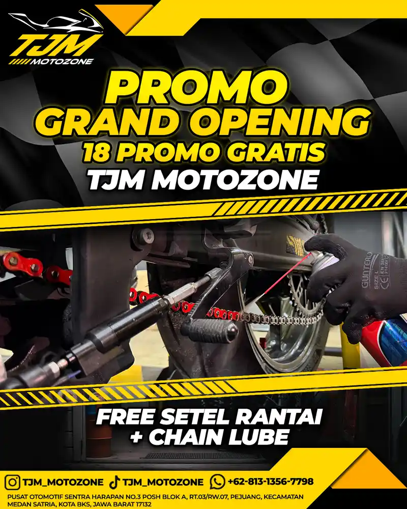 Free Setel Rantai + Chain Lube