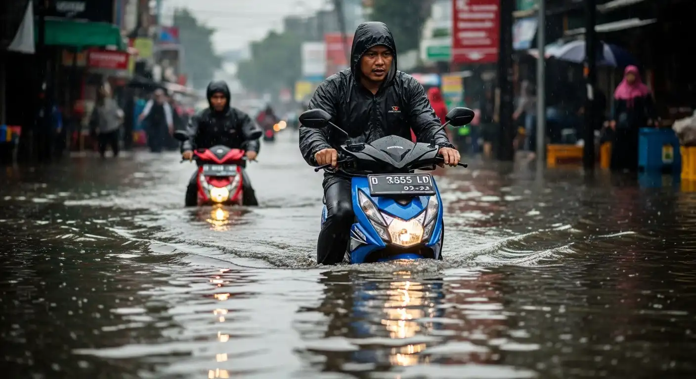 Motor Terendam Banjir? Ini Risiko yang Sering Muncul Beberapa Hari Kemudian